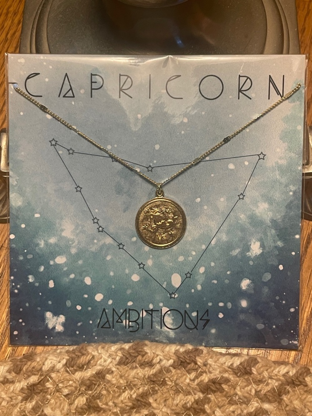 Amano Studio Gold Capricorn Zodiac Pendant Necklace